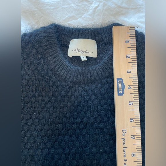 3.1 Phillip Lim Navy Crewneck Sweater Sz S - Picture 3 of 4